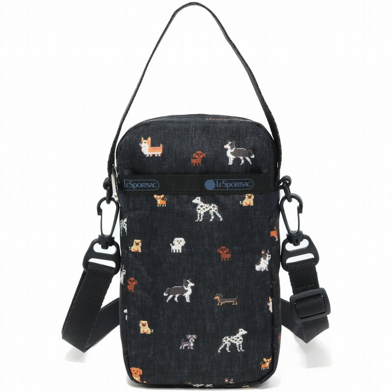LeSportsac レスポートサック ショルダーバッグ 3505 MINI PHONE CROSSBODY HF44 WOOF WONDERLAND