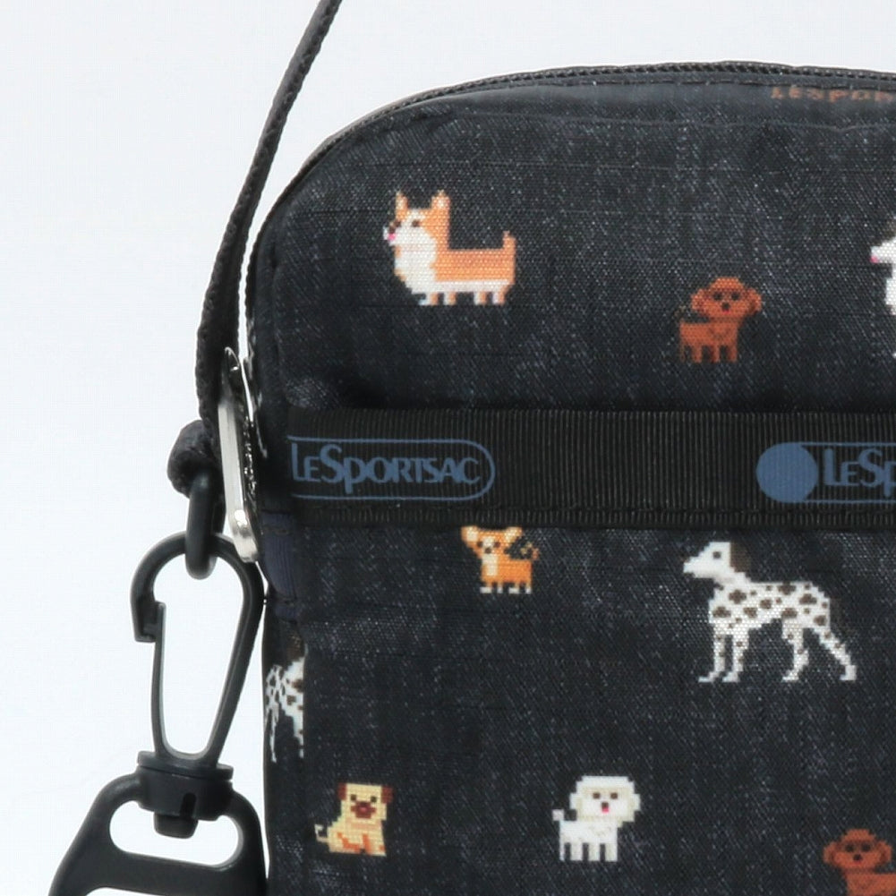 LeSportsac レスポートサック ショルダーバッグ 3505 MINI PHONE CROSSBODY HF44 WOOF WONDERLAND