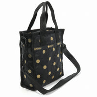 LeSportsac レスポートサック ショルダーバッグ 3714 MINI N/S TOTE HE69 Gold Glitter Dots