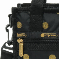 LeSportsac レスポートサック ショルダーバッグ 3714 MINI N/S TOTE HE69 Gold Glitter Dots