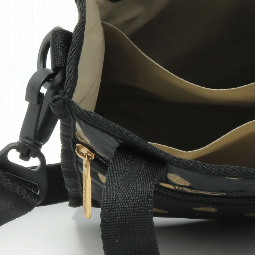 LeSportsac レスポートサック ショルダーバッグ 3714 MINI N/S TOTE HE69 Gold Glitter Dots