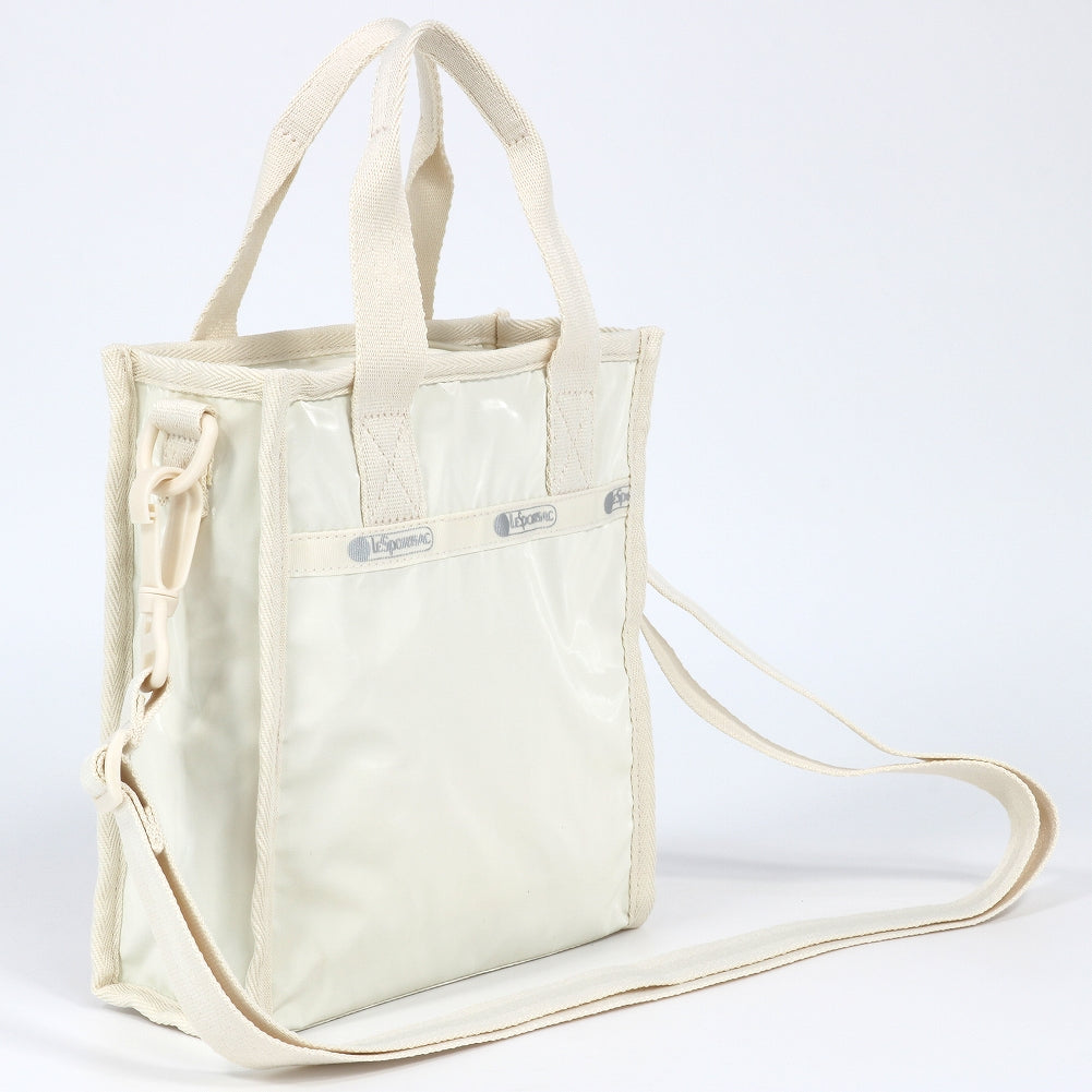 ★LeSportsac★ Pearl Shine NS Mini Satchel Bag 1238L172 1238 LeSportsac Pearl Shine N/S Mini Satchel - White