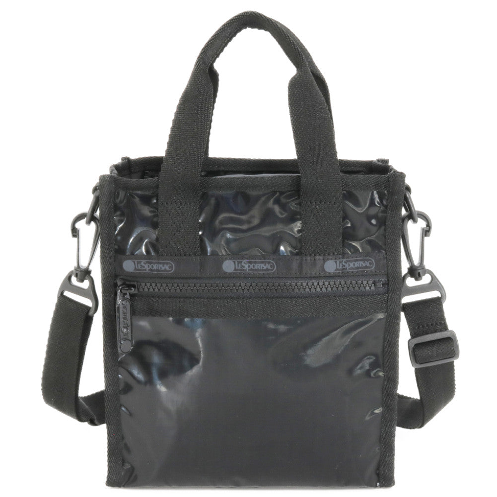 LeSportsac レスポートサック ショルダーバッグ 3714 MINI N/S TOTE M135 BLACK SHINE