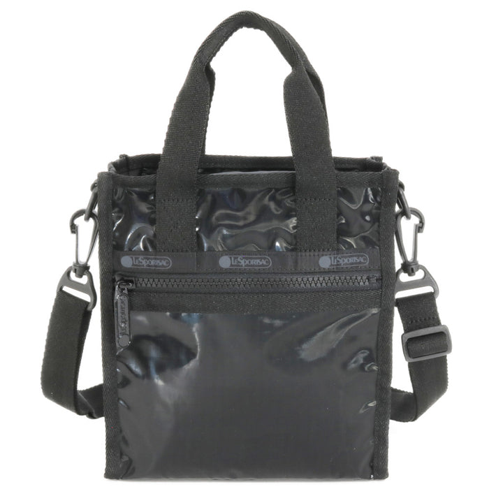 LeSportsac レスポートサック ショルダーバッグ 3714 MINI N/S TOTE M135 BLACK SHINE