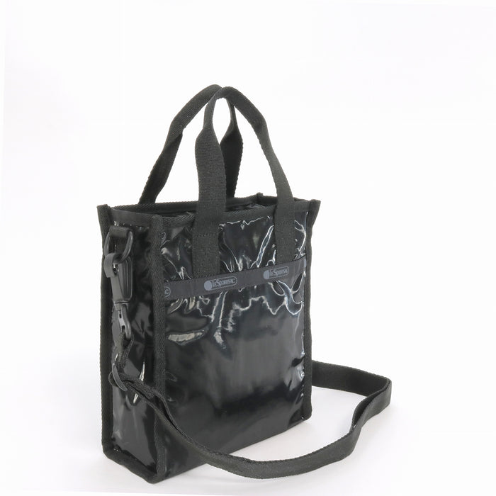 LeSportsac レスポートサック ショルダーバッグ 3714 MINI N/S TOTE M135 BLACK SHINE