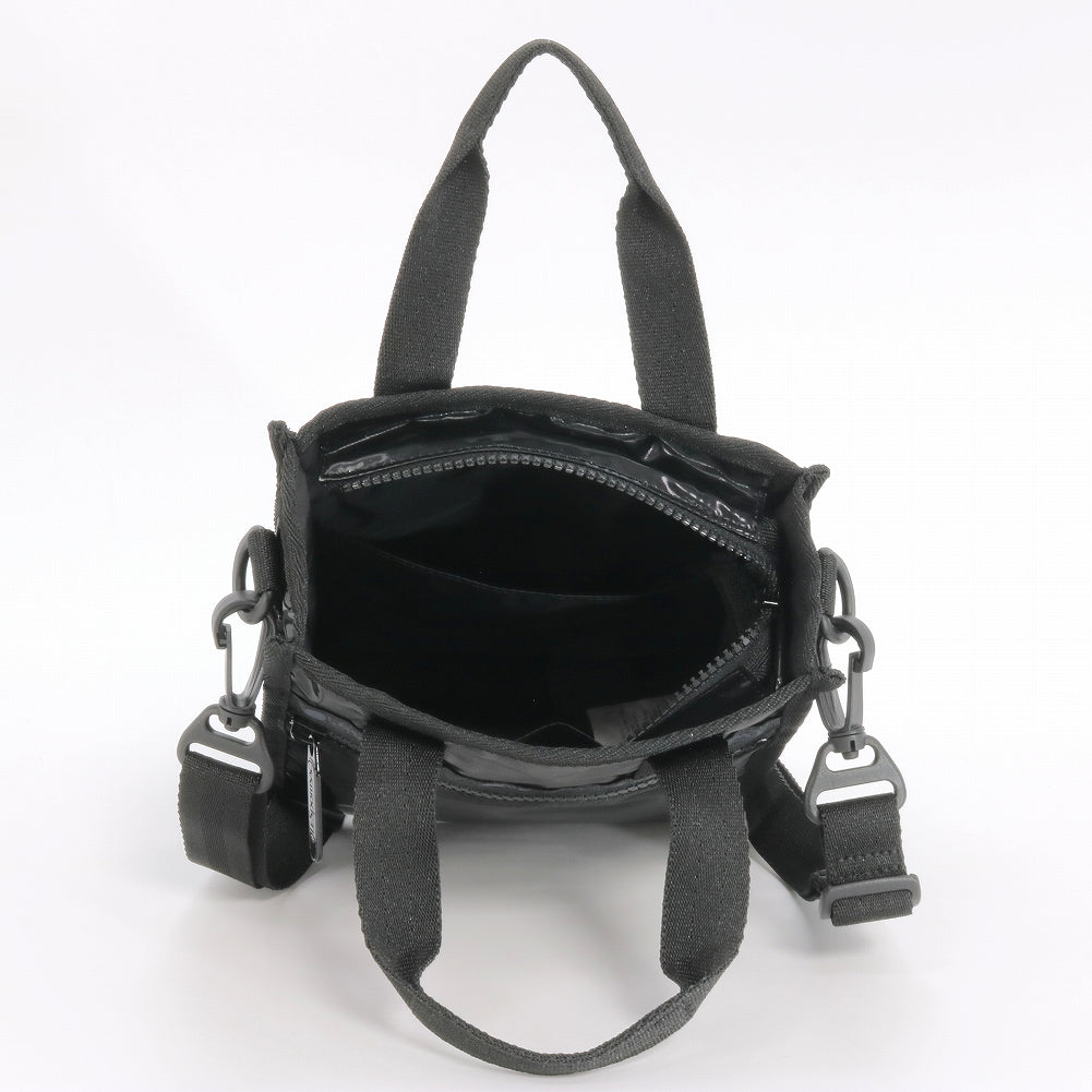 LeSportsac レスポートサック ショルダーバッグ 3714 MINI N/S TOTE M135 BLACK SHINE