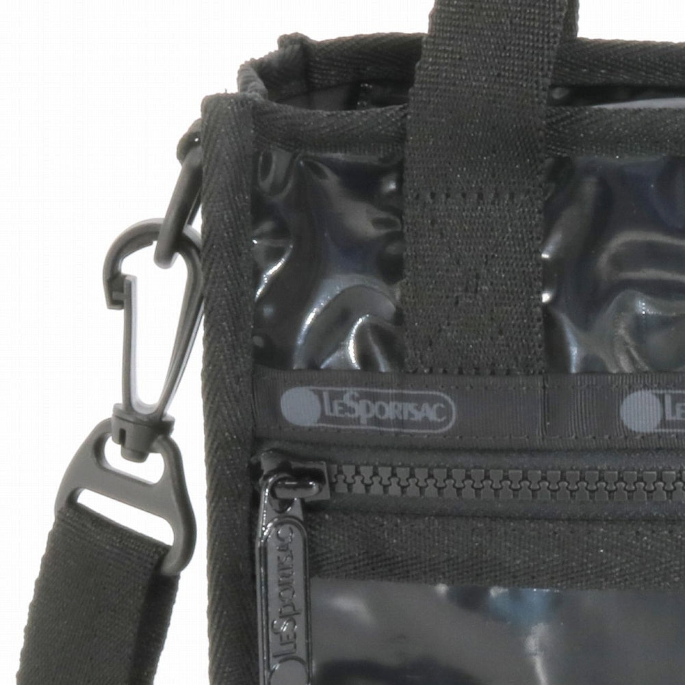 LeSportsac レスポートサック ショルダーバッグ 3714 MINI N/S TOTE M135 BLACK SHINE