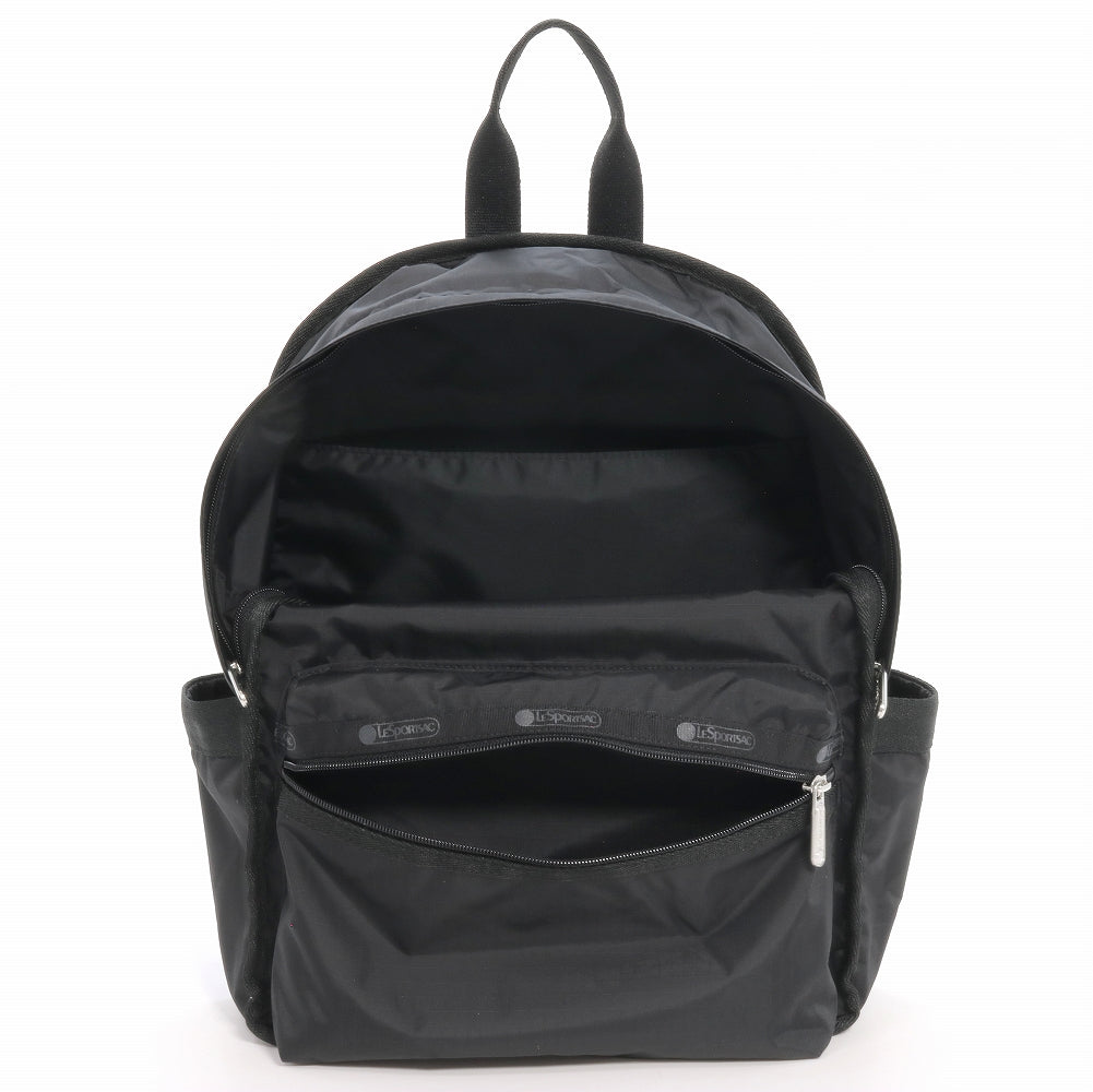 LeSportsac レスポートサック リュックサック 3746 ROUTE SM BACKPACK R086 RECYCLED BLACK