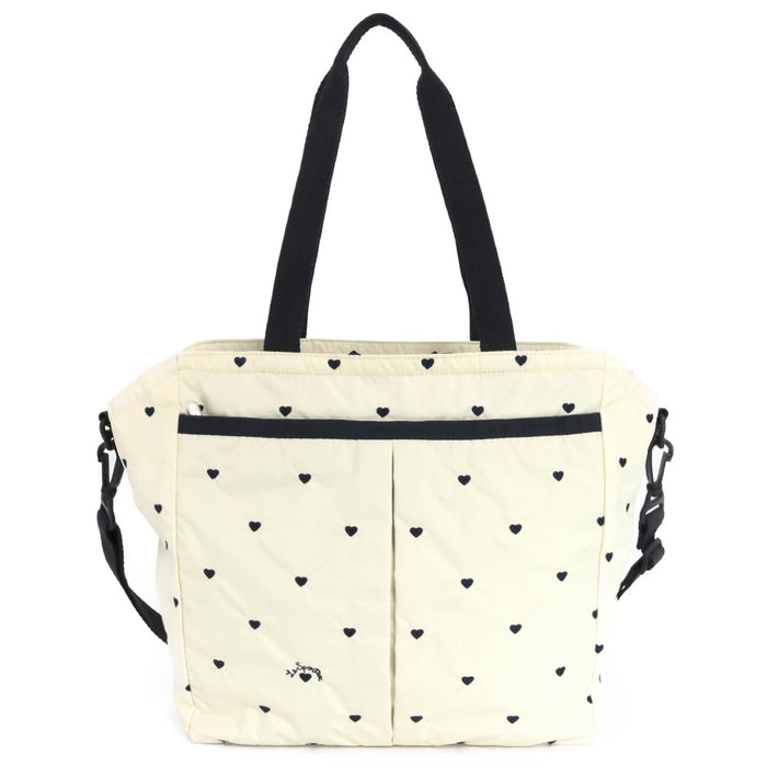 LeSportsac レスポートサック ショルダーバッグ 3802 EVER TOTE U276 NAVY SWISS HEART