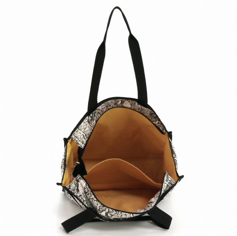 LeSportsac レスポートサック トートバッグ 3847 LG BOOK TOTE U275 CLASSIC PYTHON IVORY [並行輸入商品]