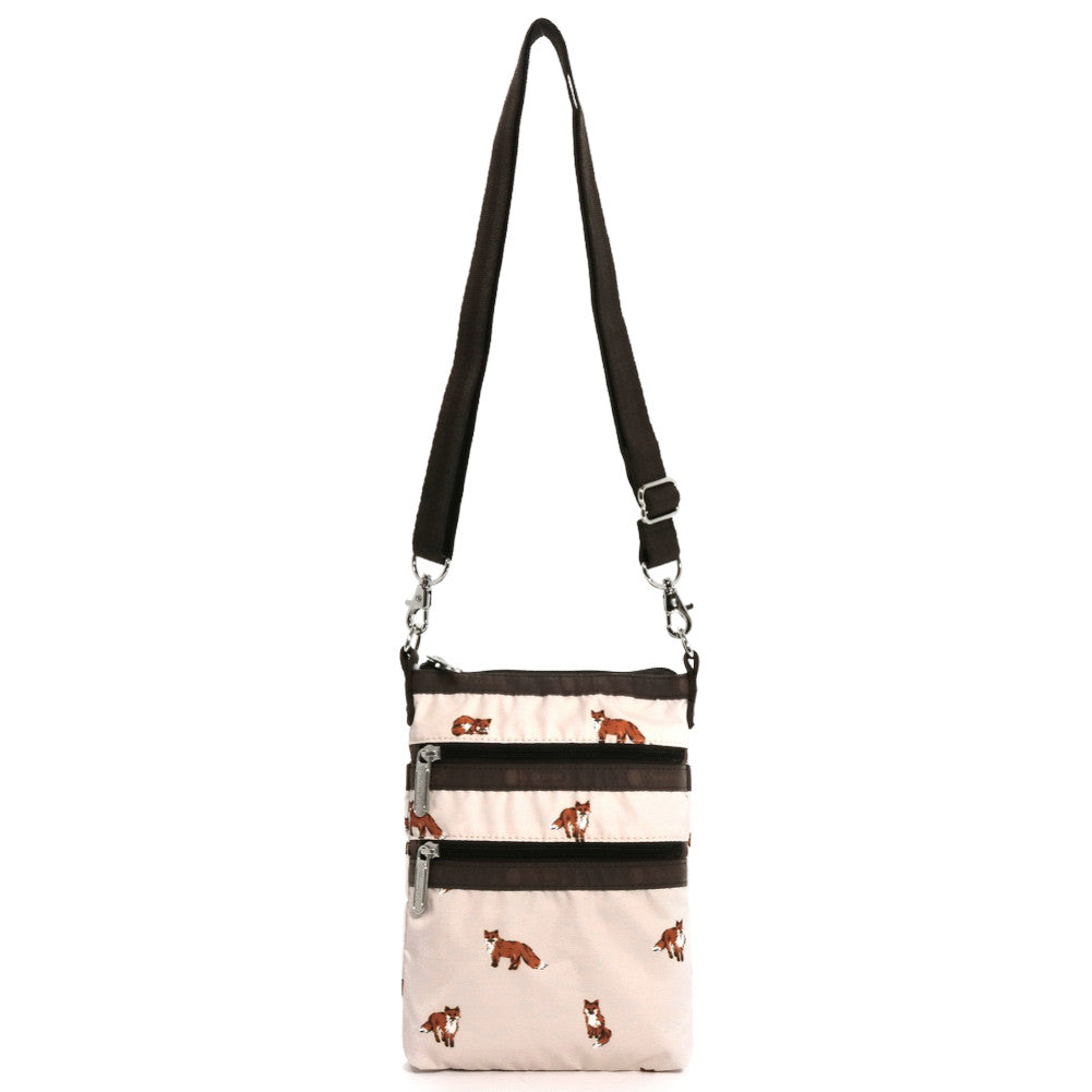 LeSportsac レスポートサック ショルダーバッグ 4007 3 ZIP CROSSBODY HD49 DASHING FOXES