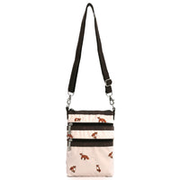 LeSportsac レスポートサック ショルダーバッグ 4007 3 ZIP CROSSBODY HD49 DASHING FOXES