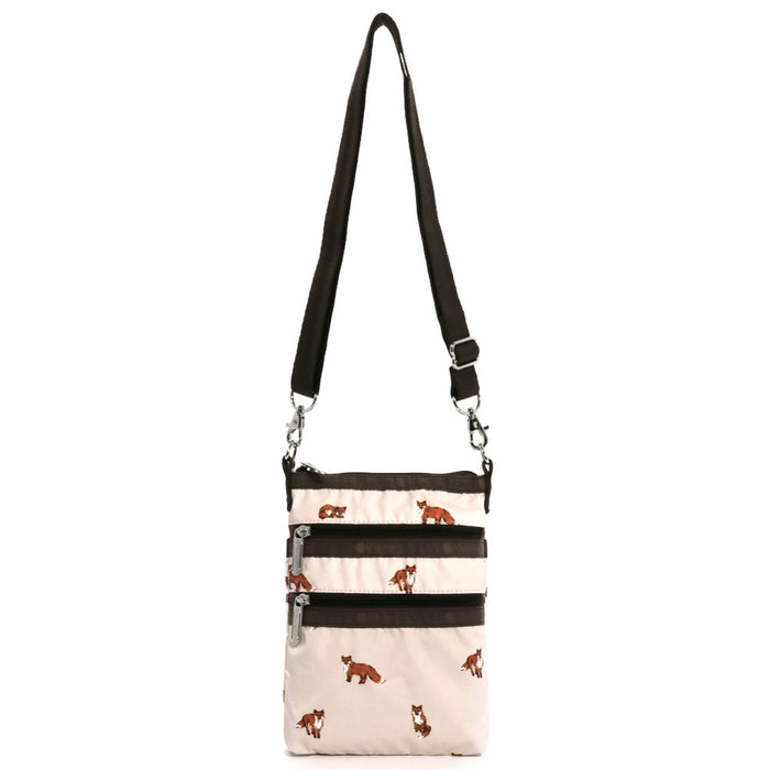 LeSportsac レスポートサック ショルダーバッグ 4007 3 ZIP CROSSBODY HD49 DASHING FOXES