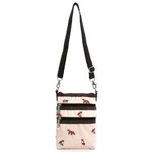 LeSportsac レスポートサック ショルダーバッグ 4007 3 ZIP CROSSBODY HD49 DASHING FOXES
