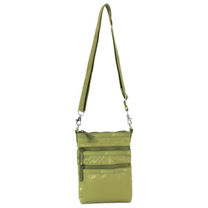LeSportsac レスポートサック ショルダーバッグ 4007 3 ZIP CROSSBODY M262 OLIVE SHINE
