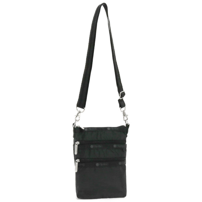 LeSportsac レスポートサック ショルダーバッグ 4007 3 ZIP CROSSBODY R086 RECYCLED BLACK
