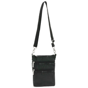LeSportsac レスポートサック ショルダーバッグ 4007 3 ZIP CROSSBODY R086 RECYCLED BLACK