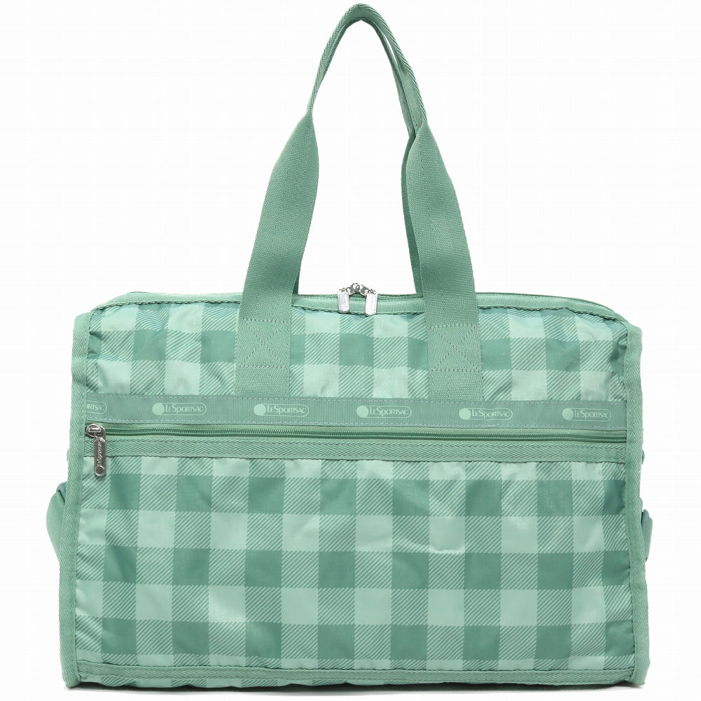 LeSportsac レスポートサック ボストンバッグ 4318 DELUXE MED WEEKENDER HF53 GREEN FIELD GINGHAM