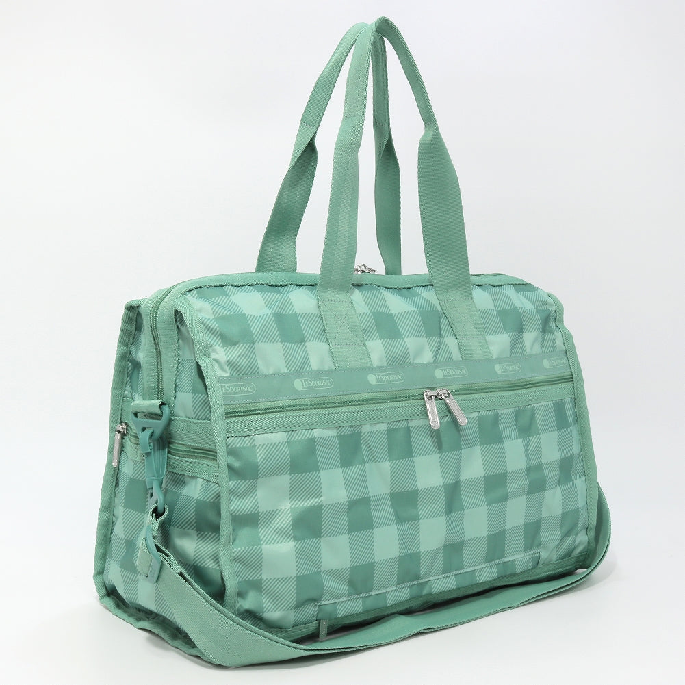 LeSportsac レスポートサック ボストンバッグ 4318 DELUXE MED WEEKENDER HF53 GREEN FIELD GINGHAM