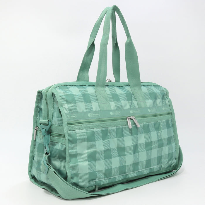 LeSportsac レスポートサック ボストンバッグ 4318 DELUXE MED WEEKENDER HF53 GREEN FIELD GINGHAM