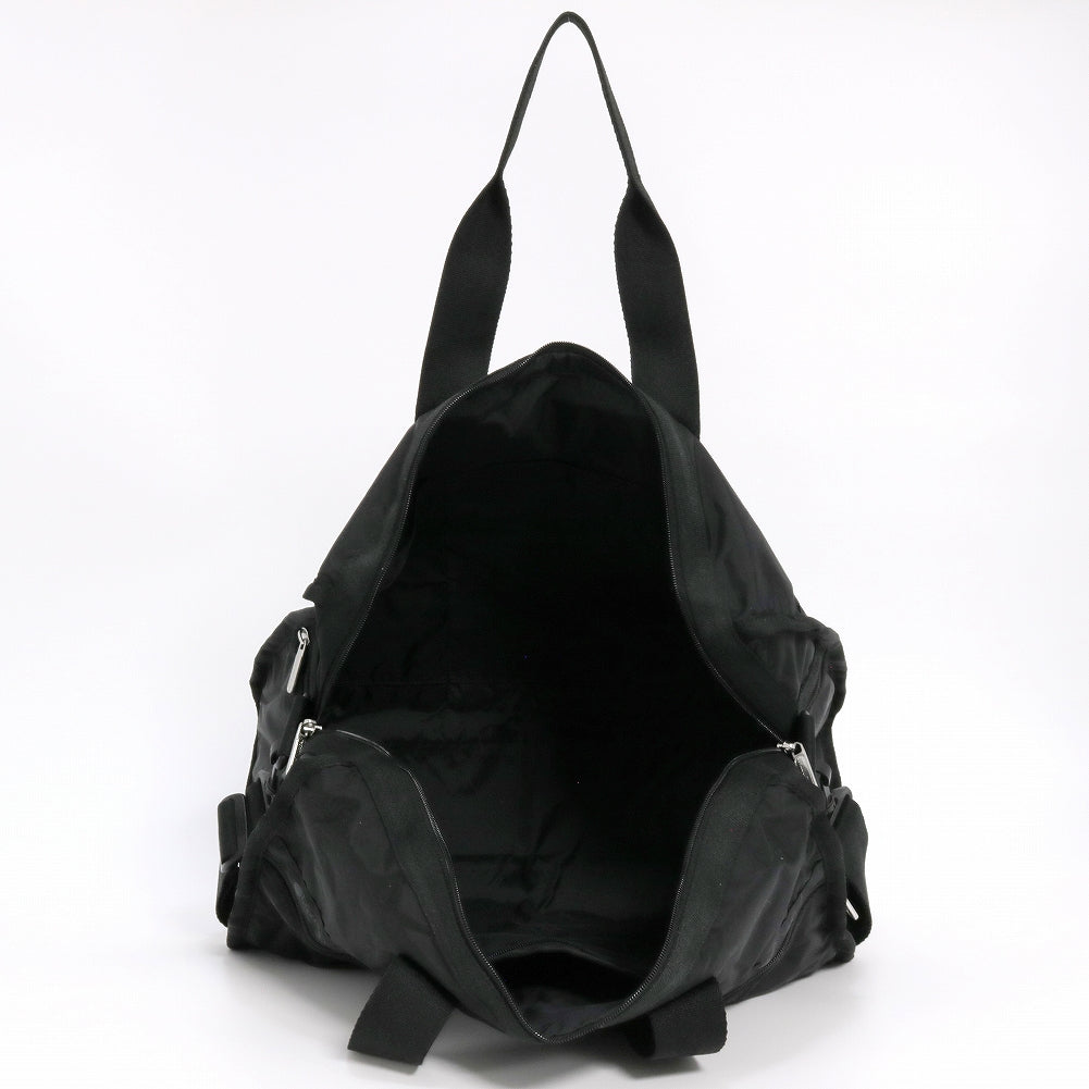 LeSportsac レスポートサック ボストンバッグ 4318 DELUXE MED WEEKENDER R086 RECYCLED BLACK