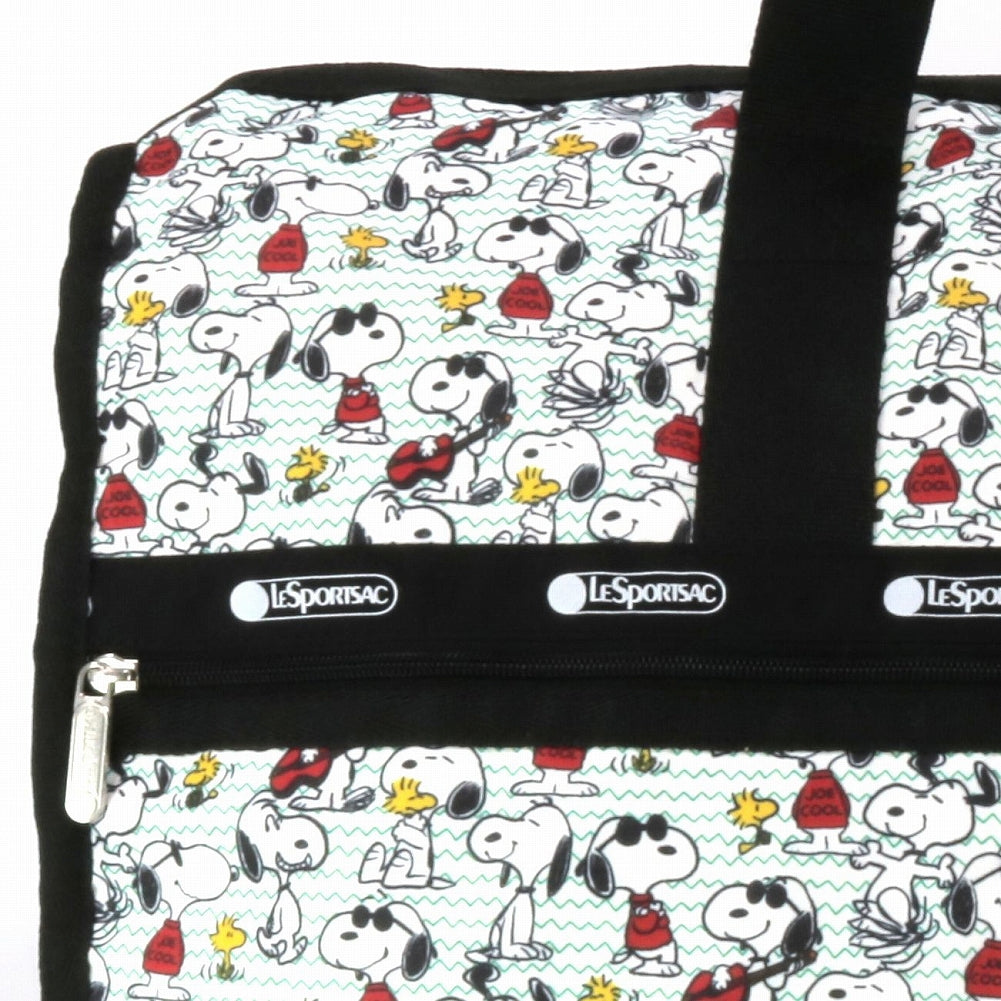 LeSportsac レスポートサック ボストンバッグ 4319 DELUXE LG WEEKENDER E955 SNOOPY AND WOODSTOCK