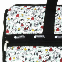 LeSportsac レスポートサック ボストンバッグ 4319 DELUXE LG WEEKENDER E955 SNOOPY AND WOODSTOCK