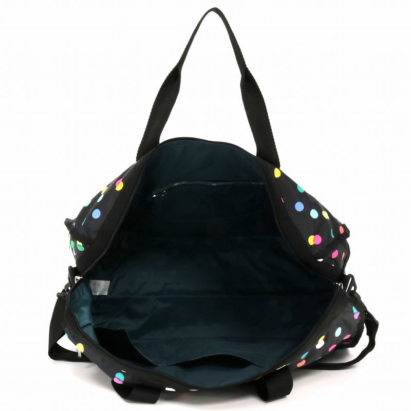 LeSportsac レスポートサック ボストンバッグ 4319 DELUXE LG WEEKENDER HC50 MULTICOLOR DOTS BLACK