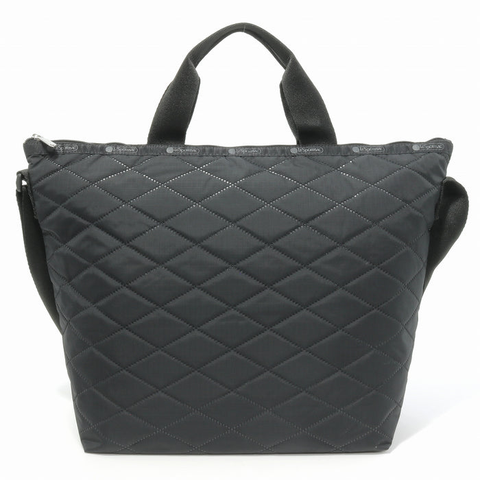 LeSportsac レスポートサック トートバッグ 4360 DELUXE EASY CARRY TOTE HE62 Black Cross Deboss