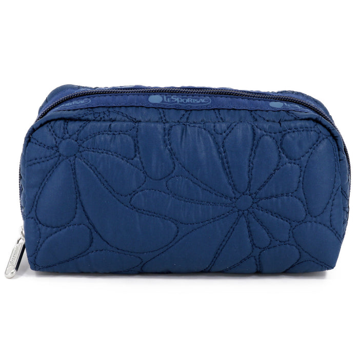 LeSportsac レスポートサック ポーチ 6511 RECTANGULAR COSMETIC C516 NAVY QUILTED BLOOMS