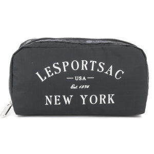 LeSportsac レスポートサック ポーチ 6511 RECTANGULAR COSMETIC H155 BLACK LOGO COSM