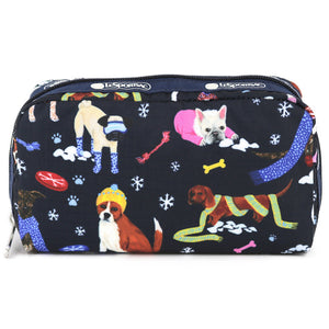 LeSportsac レスポートサック ポーチ 6511 RECTANGULAR COSMETIC HA76 SNOWY PUPS