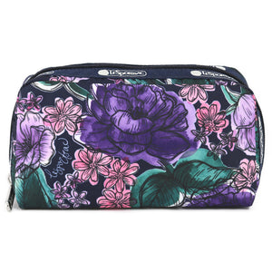 LeSportsac レスポートサック ポーチ 6511 RECTANGULAR COSMETIC HB54 PAINTED BLOOMS NAVY
