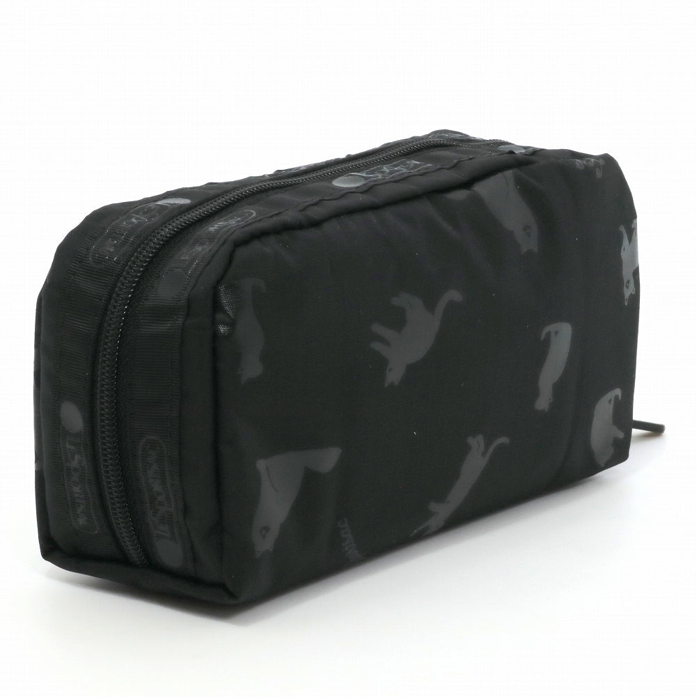 LeSportsac レスポートサック ポーチ 6511 RECTANGULAR COSMETIC HD45 BLACK CATS [並行輸入商品]