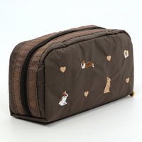 LeSportsac レスポートサック ポーチ 6511 RECTANGULAR COSMETIC HD84 BUNNY EMBROIDERY [並行輸入商品]