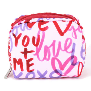 LeSportsac レスポートサック ポーチ 6701 SQUARE COSMETIC HA68 LOVE NOTES