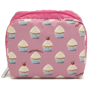 LeSportsac レスポートサック ポーチ 6701 SQUARE COSMETIC HD87 SWEET CUPCAKE DELIGHT [並行輸入商品]