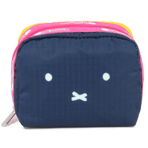 LeSportsac レスポートサック ポーチ 6701 SQUARE COSMETIC L251 MIFFY NAVY/ YELLOW SQ