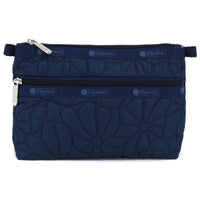 LeSportsac レスポートサック ポーチ 7105 COSMETIC CLUTCH C516 NAVY QUILTED BLOOMS