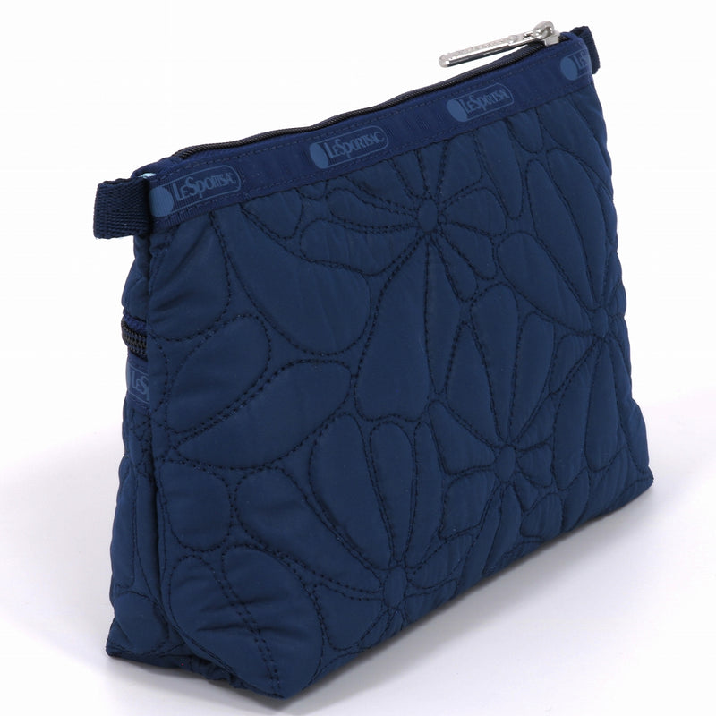 LeSportsac レスポートサック ポーチ 7105 COSMETIC CLUTCH C516 NAVY QUILTED BLOOMS