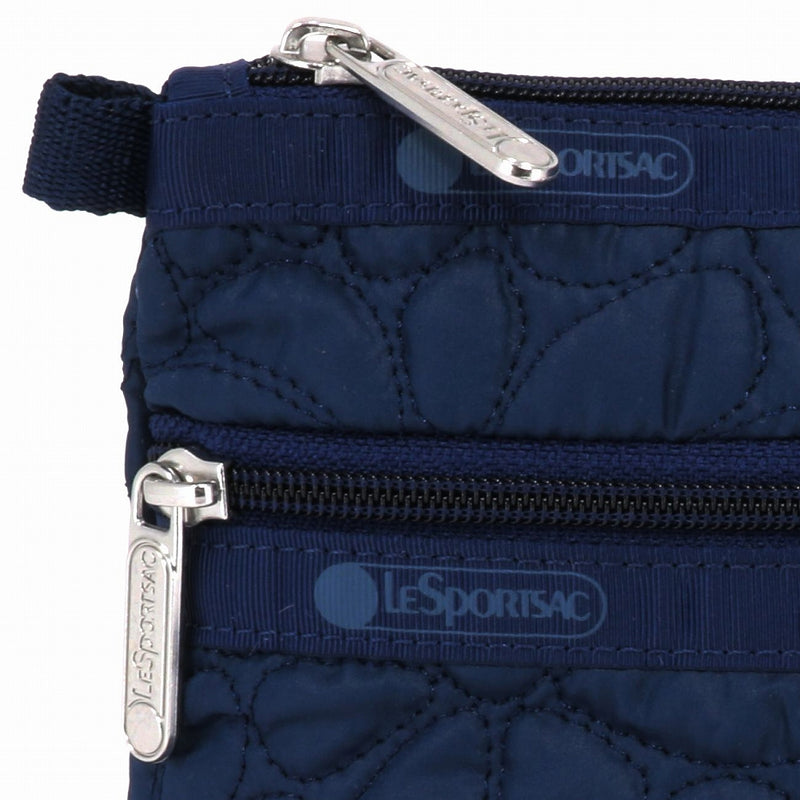 LeSportsac レスポートサック ポーチ 7105 COSMETIC CLUTCH C516 NAVY QUILTED BLOOMS