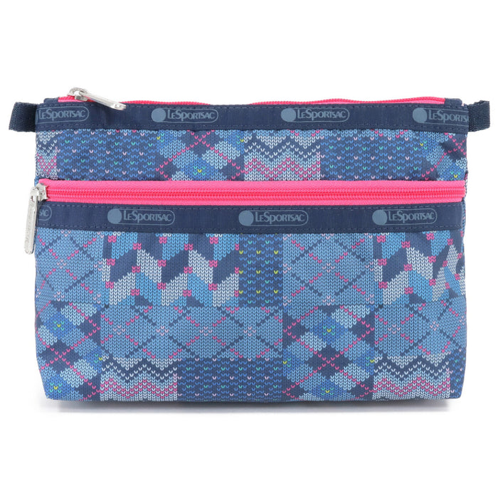 LeSportsac レスポートサック ポーチ 7105 COSMETIC CLUTCH E949 PATCHWORK KNIT
