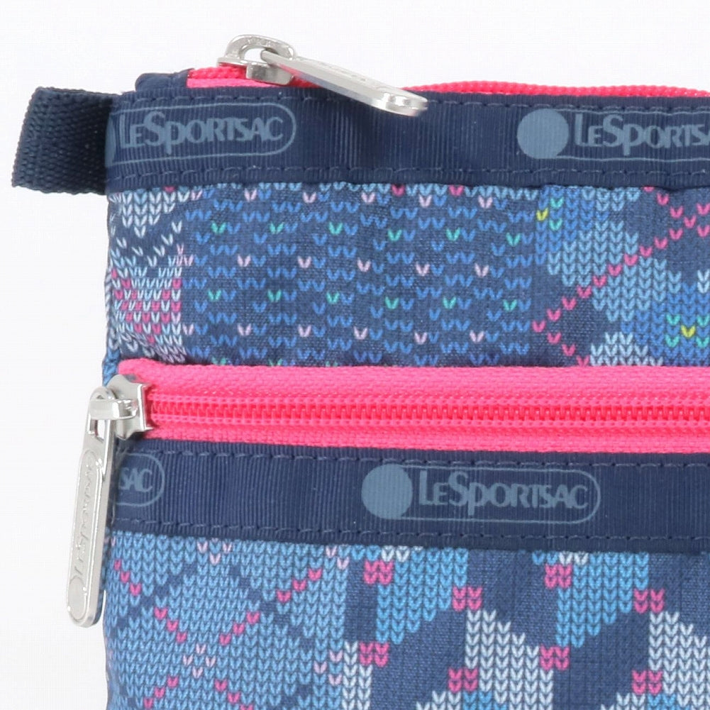 LeSportsac レスポートサック ポーチ 7105 COSMETIC CLUTCH E949 PATCHWORK KNIT