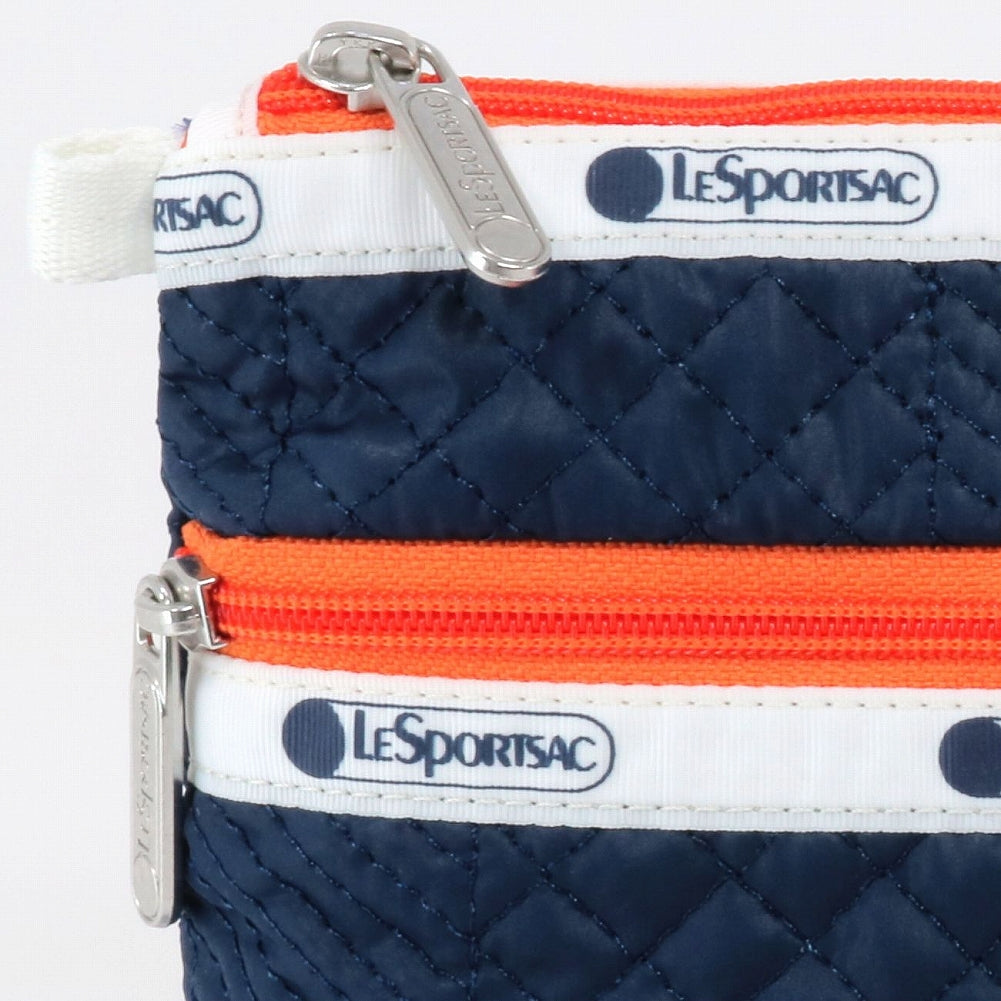 LeSportsac レスポートサック ポーチ 7105 COSMETIC CLUTCH E968 SWEATER QUILTING NAVY