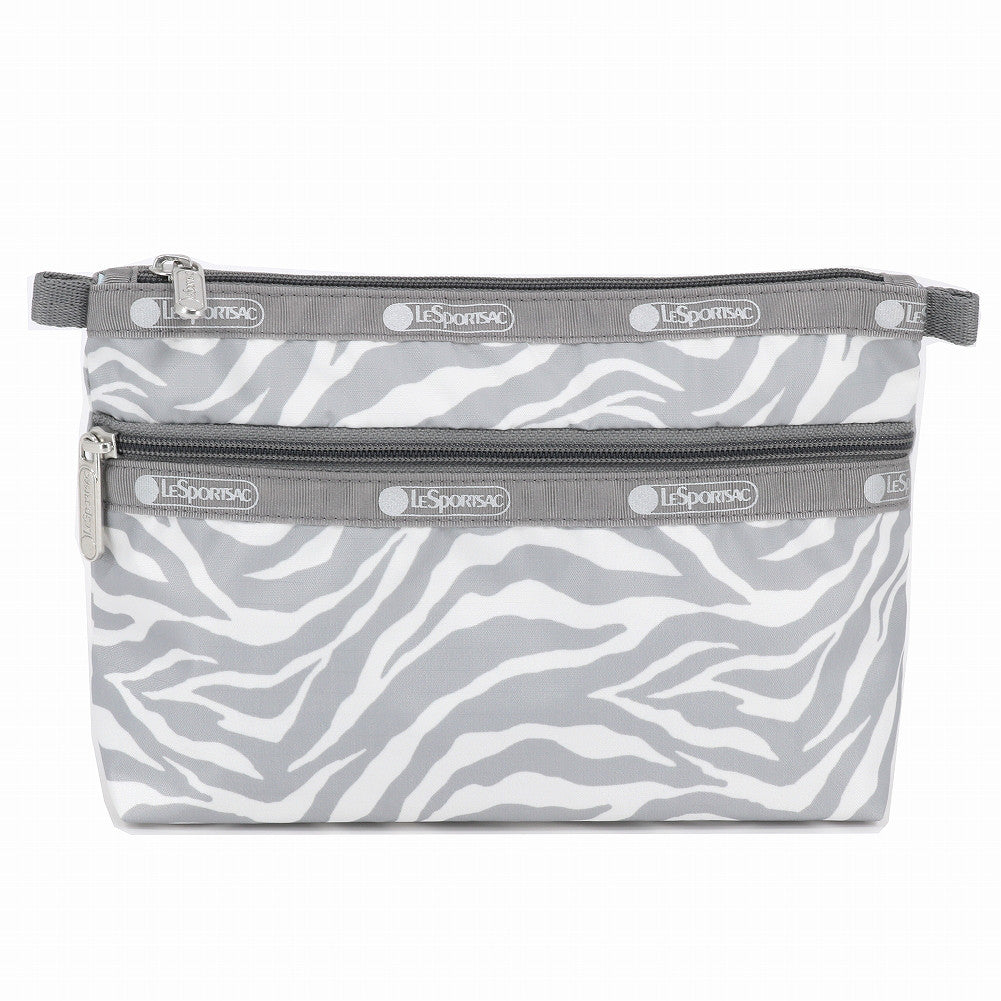 LeSportsac レスポートサック ポーチ 7105 COSMETIC CLUTCH E974 ALLOY ZEBRA