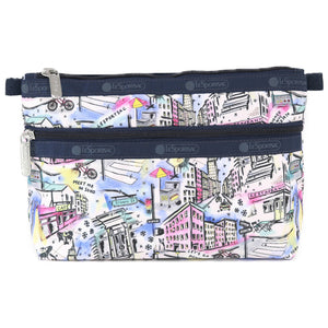 LeSportsac レスポートサック ポーチ 7105 COSMETIC CLUTCH HA70 NYC WINTER WONDERLAND