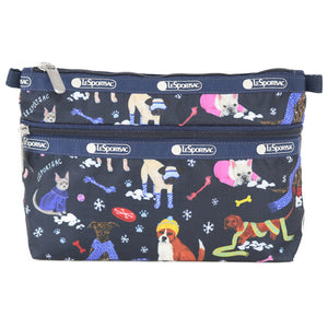 LeSportsac レスポートサック ポーチ 7105 COSMETIC CLUTCH HA76 SNOWY PUPS