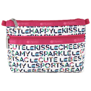 LeSportsac レスポートサック ポーチ 7105 COSMETIC CLUTCH HB53 LECUTEST WHITE