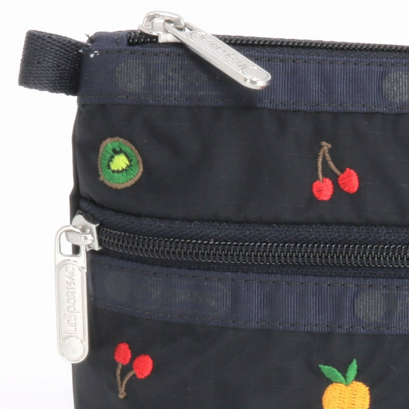LeSportsac レスポートサック ポーチ 7105 COSMETIC CLUTCH HC25 MIXED FRUIT EMBROIDERY
