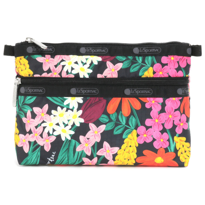 LeSportsac レスポートサック ポーチ 7105 COSMETIC CLUTCH HC87 Bright Garden Blooms [並行輸入商品]